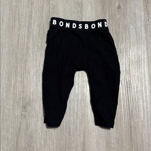 Bonds Classic Black Baby Leggings